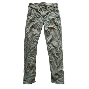 Pistola Army Green Low Rise Skinny Jean Cargo Pants Size 24